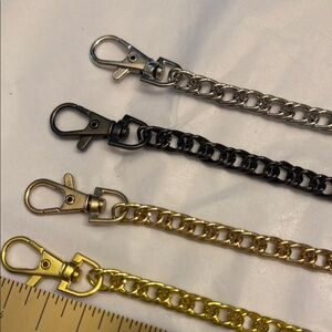 Set of Four 17 inch detachable Metal Chain Straps